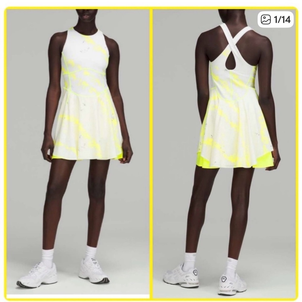•Lululemon Athletica Dress -Cross Court Electric Lemon Women’s